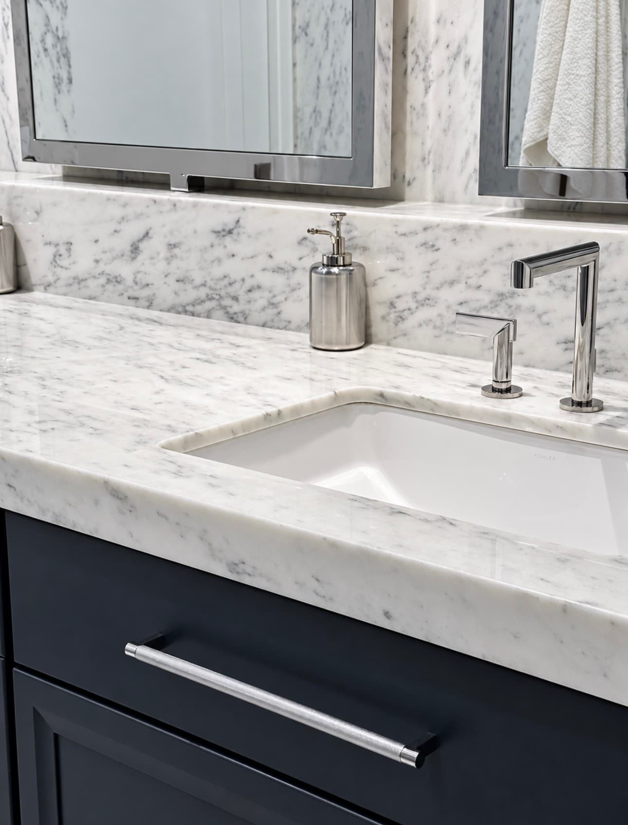 Navy Double Vanity — Photo 2