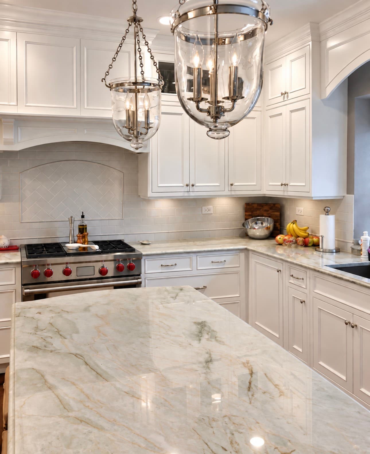 Sea Pearl Quartzite Counter — Photo 1