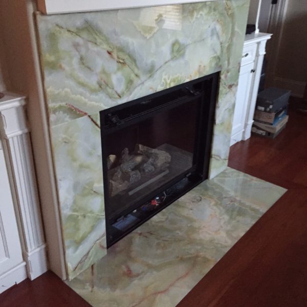 Green Onyx Fireplace stone city