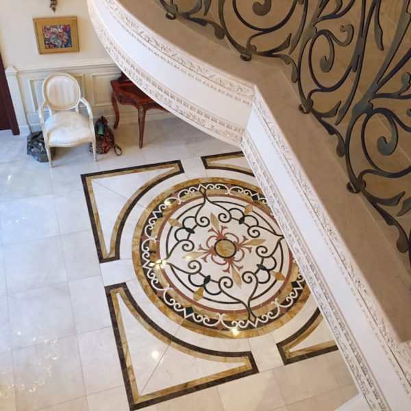 elegant floor medallion