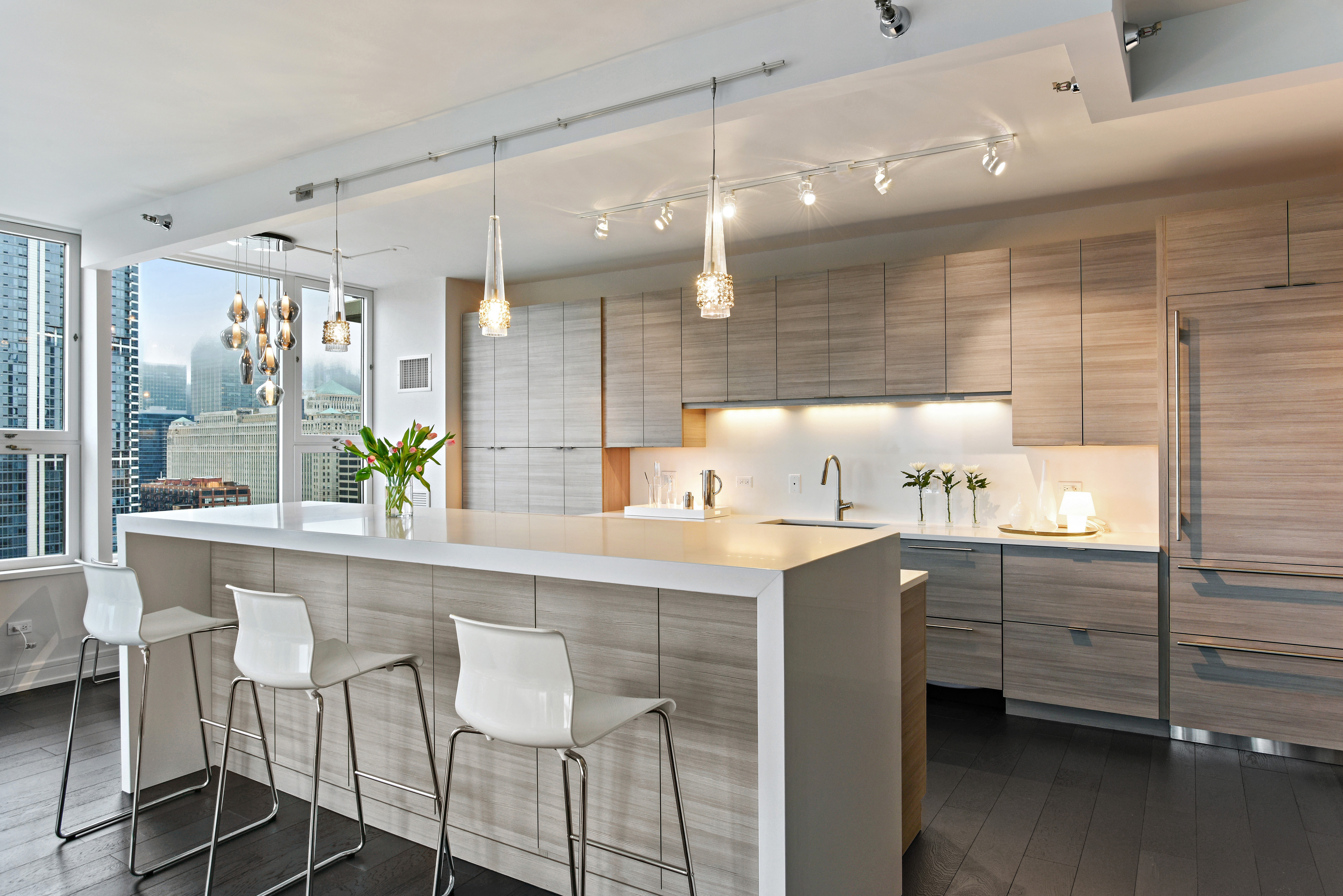 Stone City Design: Modern West Loop Condo - Stone City Kitchen & Bath