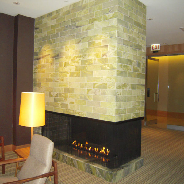 hotel fireplace design installation