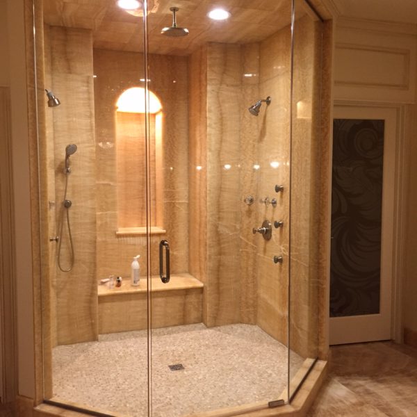 Honey Onyx shower design