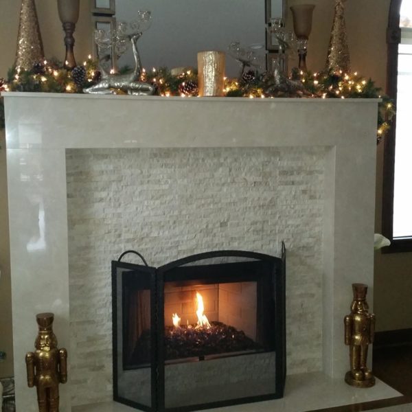 stone fireplace design