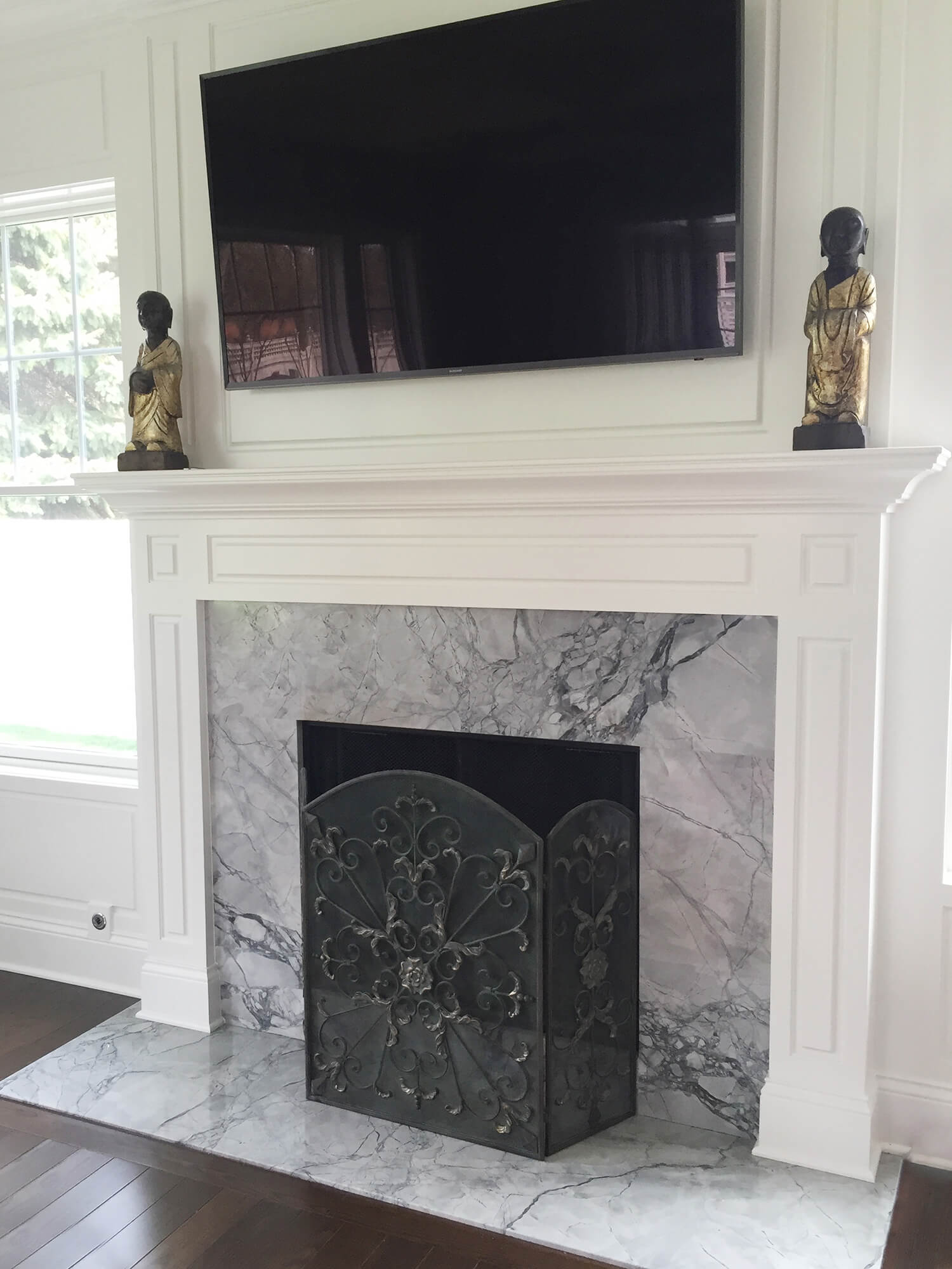 Super White Fireplace | Stone City