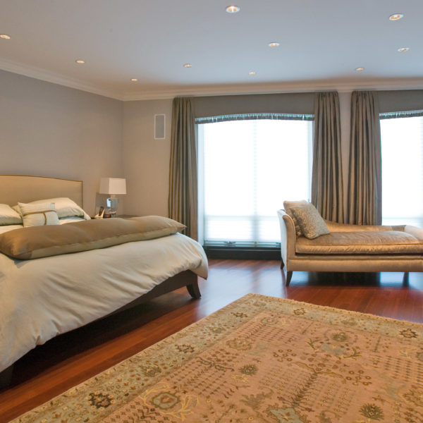 high rise luxury bedroom