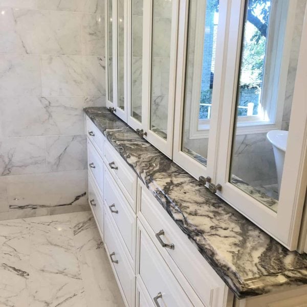 gorgeous marble bath