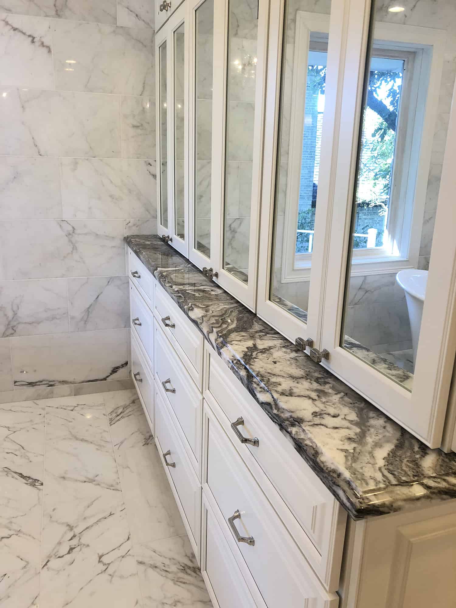 gorgeous marble bath