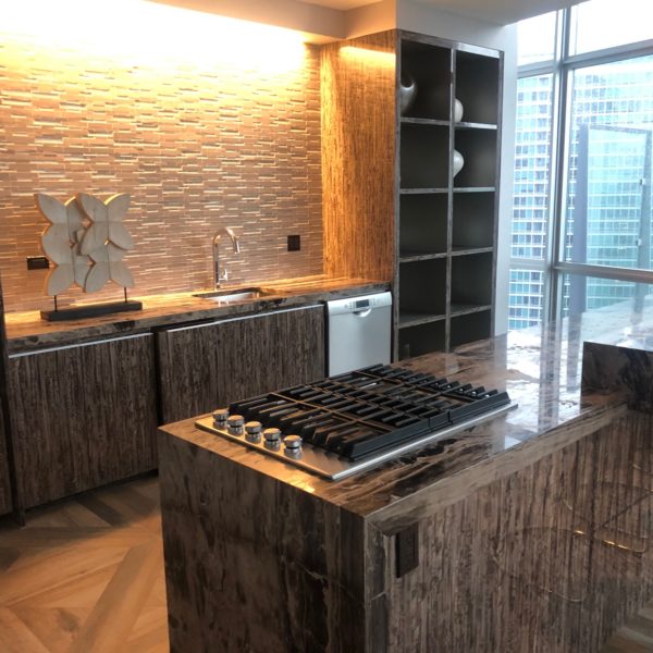 high rise kitchen counter